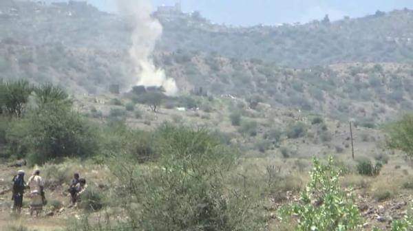  : القوات الجنوبية تستهدف مواقع المليشيات في حبيل السماعي بقعطبة