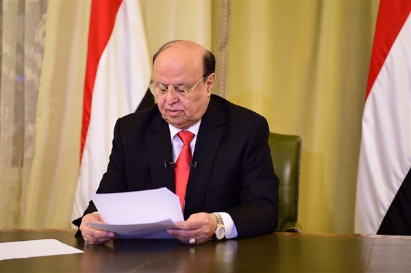  : الرئيس هادي : احترام سيادة الدولة هدف لا يقبل المساومة ولا المناورة "نص الخطاب"