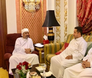  : الرئيس "عيدروس الزبيدي" يلتقي الشخصية الاجتماعية ورجل الخير " امين حيدرة أبو أسامة "